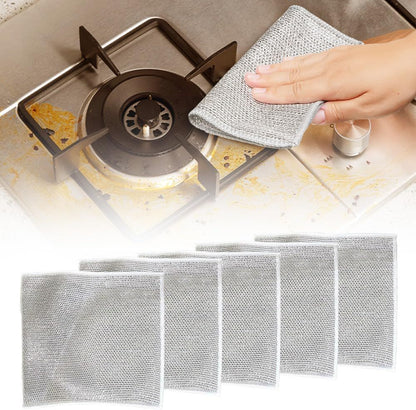 Multipurpose Wire Dishwashing Rags, New Metal Wire Dishwashing Cloths Towels Scrubs Cleans, Premium Scrubbing Wire Dishwashing Rags Non-Scratch Wire Dishcloth For Dishes, Sinks