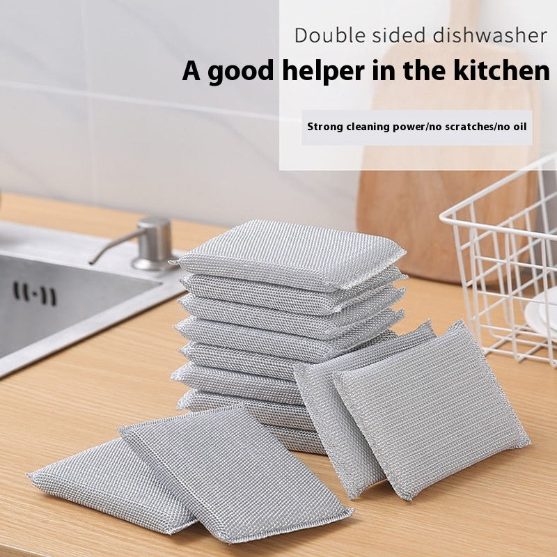 Dishwashing Household Steel Wire Spong Mop | Metal Wire Dishwashing Cloths Towels Scrubs Cleans, Premium Scrubbing Wire Dishwashing Rags Non-Scratch Wire Dishcloth For Dishes, Sinks