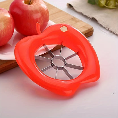 A Stainless Steel Apple Slicer - Manual Pitter And Slicer With An Easy-to-hold Handle - Metal Fruit And Vegetable Slicer, Suitable For Apples And Eggs - An Essential Kitchen Tool For Home Chefs And Pr