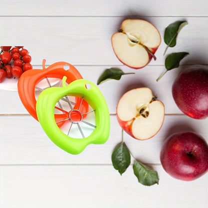 A Stainless Steel Apple Slicer - Manual Pitter And Slicer With An Easy-to-hold Handle - Metal Fruit And Vegetable Slicer, Suitable For Apples And Eggs - An Essential Kitchen Tool For Home Chefs And Pr