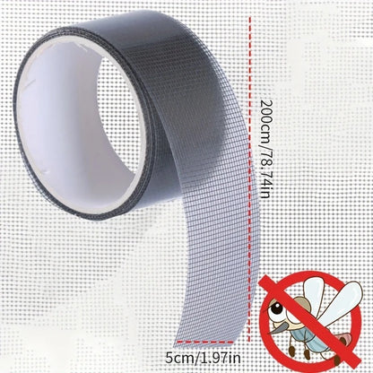 2 Pieces Of Screen Window Repair Patches. They Have Strong Adhesion To Prevent Falling Off And Can Repair Holes And Cracks.